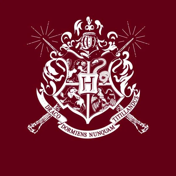 Harry Potter Hogwarts House Crest Men's T-Shirt - Burgundy