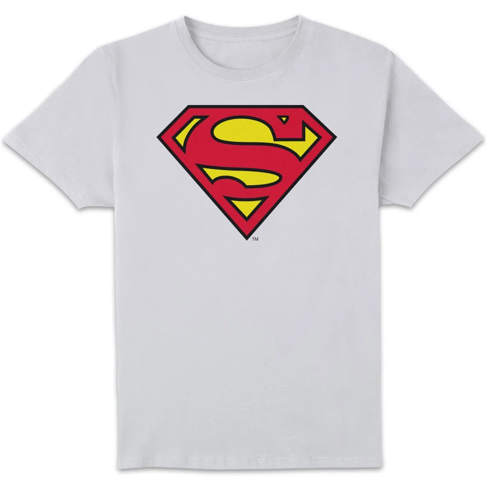 Official Superman Shield Men's T-Shirt - White - S Afbeelding 1