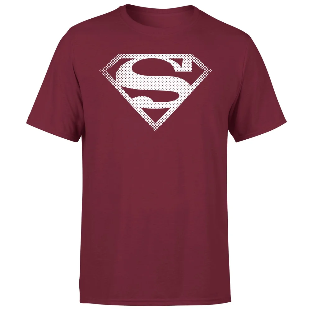 Superman Spot Logo Men's T-Shirt - Burgundy - S Afbeelding 1