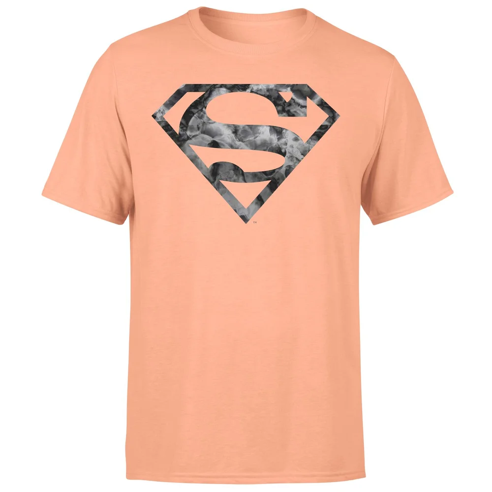 Marble Superman Logo Men's T-Shirt - Coral - S Afbeelding 1