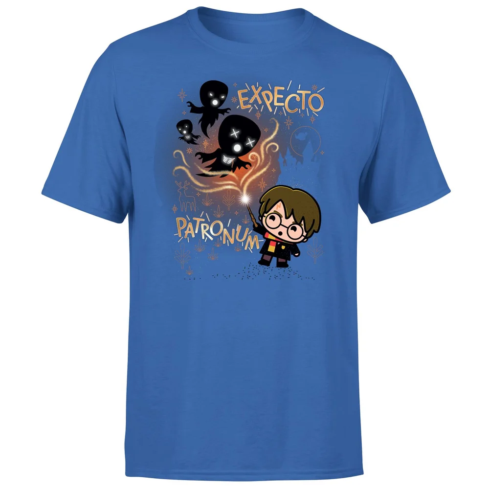 Harry Potter Kids Expecto Patronum Men's T-Shirt - Blue - S Afbeelding 1