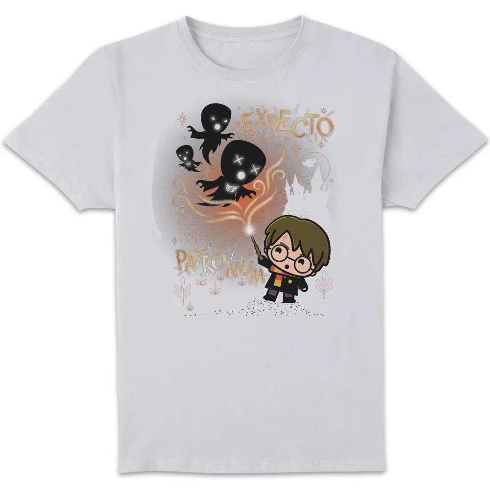 Harry Potter Kids Expecto Patronum Men's T-Shirt - White - S Afbeelding 1
