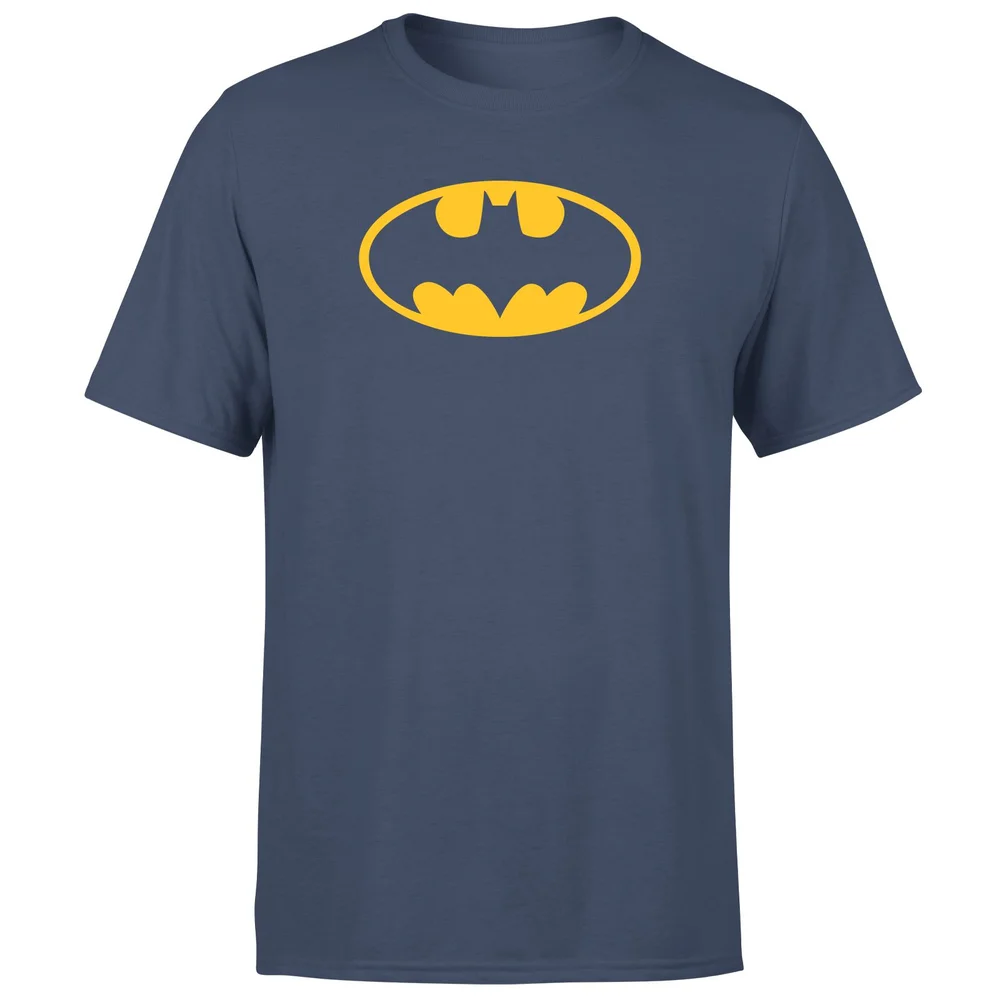 Justice League Batman Logo Men's T-Shirt - Navy - S Afbeelding 1