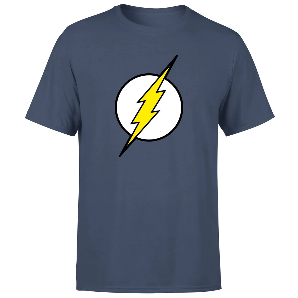 Justice League Flash Logo Men's T-Shirt - Navy - S Afbeelding 1