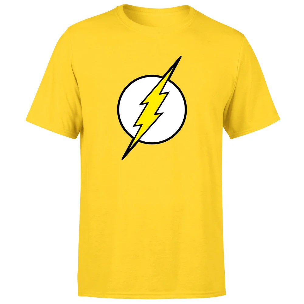 Justice League Flash Logo Men's T-Shirt - Yellow - S Afbeelding 1