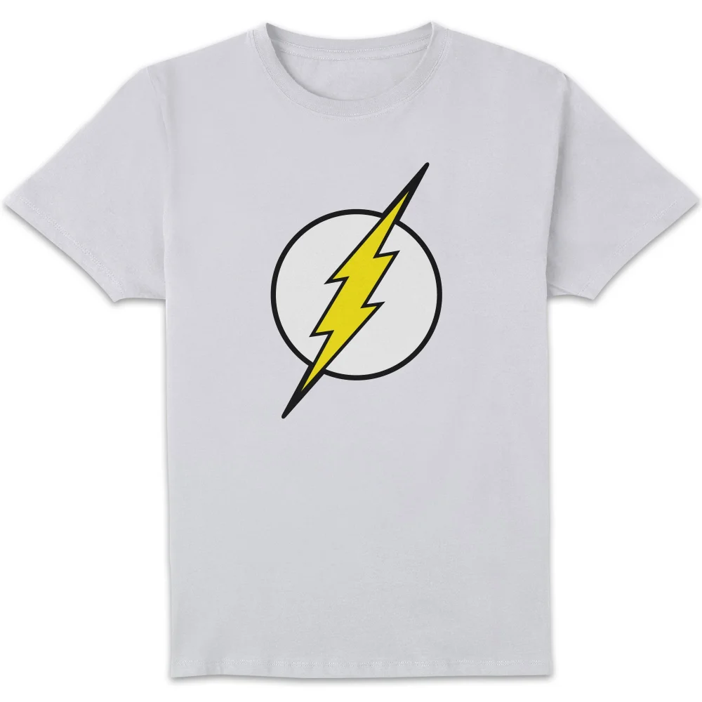 Justice League Flash Logo Men's T-Shirt - White - S Afbeelding 1