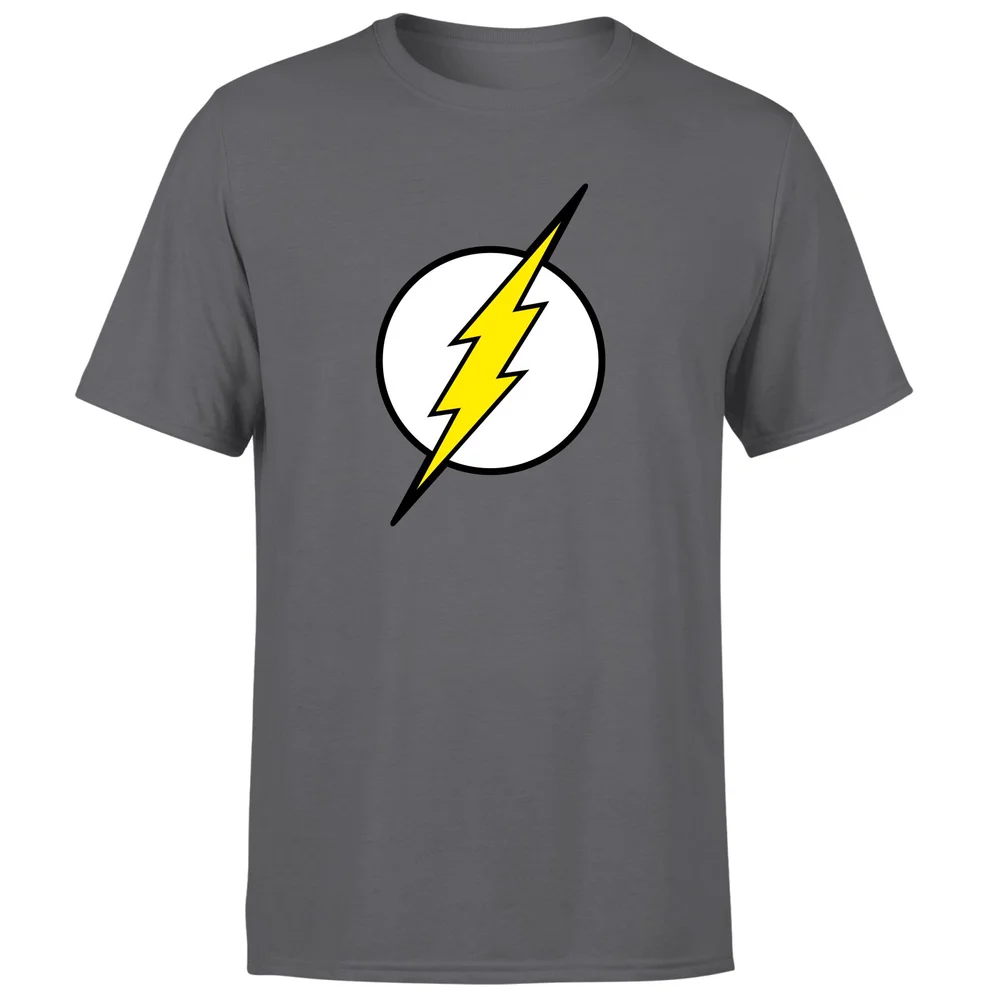 Justice League Flash Logo Men's T-Shirt - Charcoal - L Afbeelding 1
