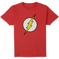 Justice League Flash Logo Men's T-Shirt - Red - undefined undefined