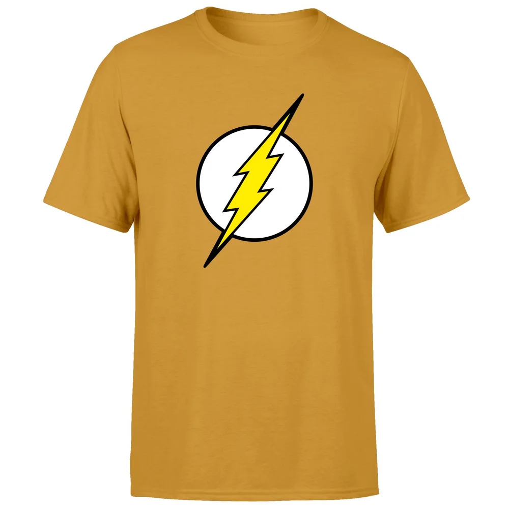 Justice League Flash Logo Men's T-Shirt - Mustard - L Afbeelding 1