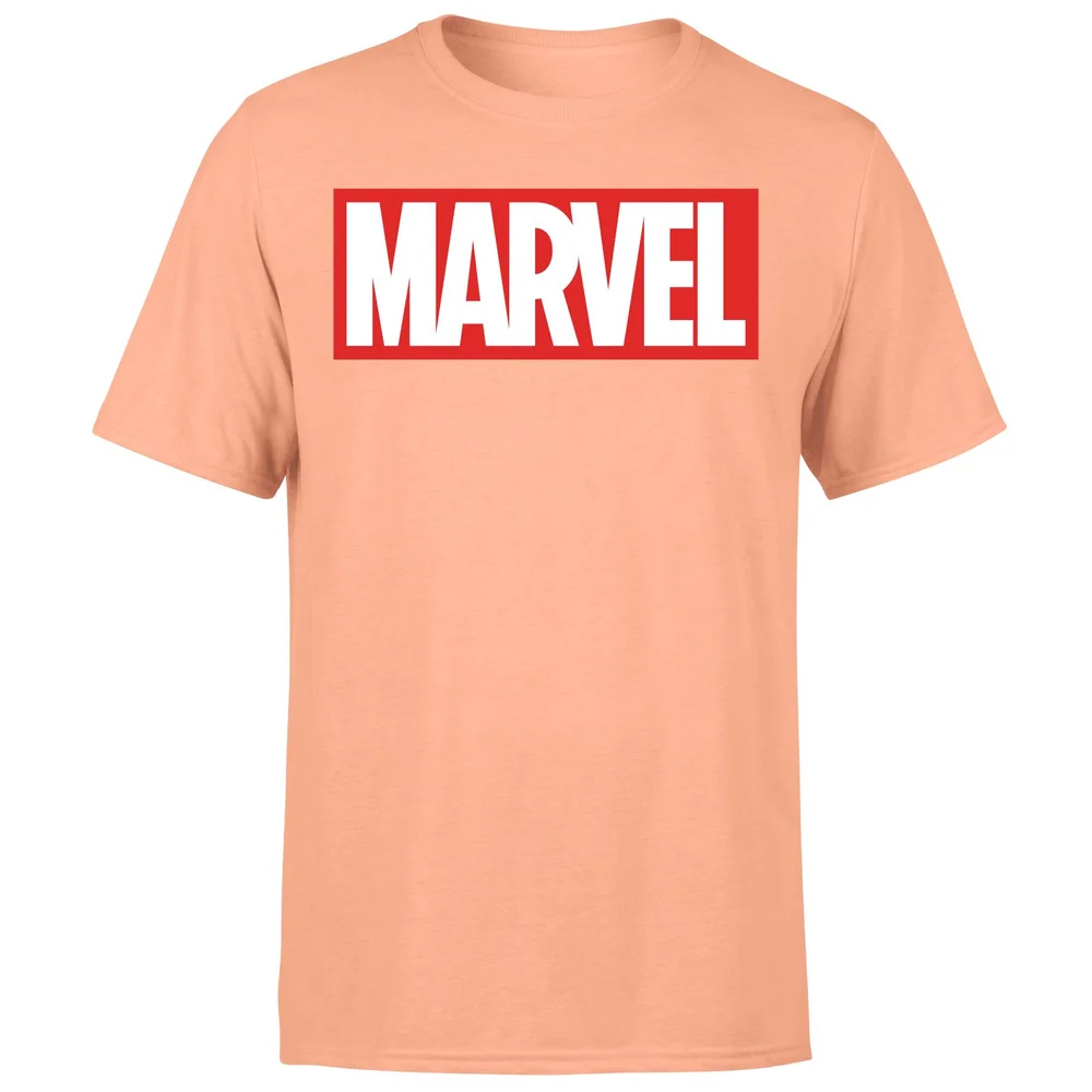 Marvel Logo Men's T-Shirt - Coral - S Afbeelding 1