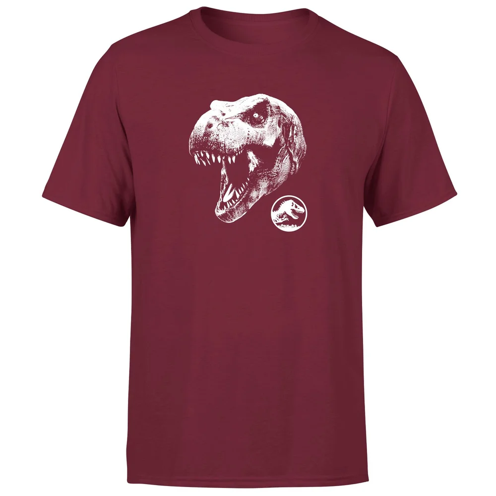 Jurassic Park T Rex Men's T-Shirt - Burgundy - S Afbeelding 1