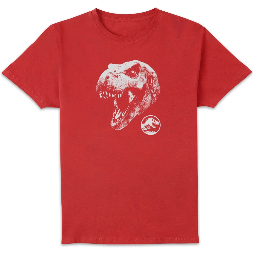 Jurassic Park T Rex Men's T-Shirt - Red - S Afbeelding 1