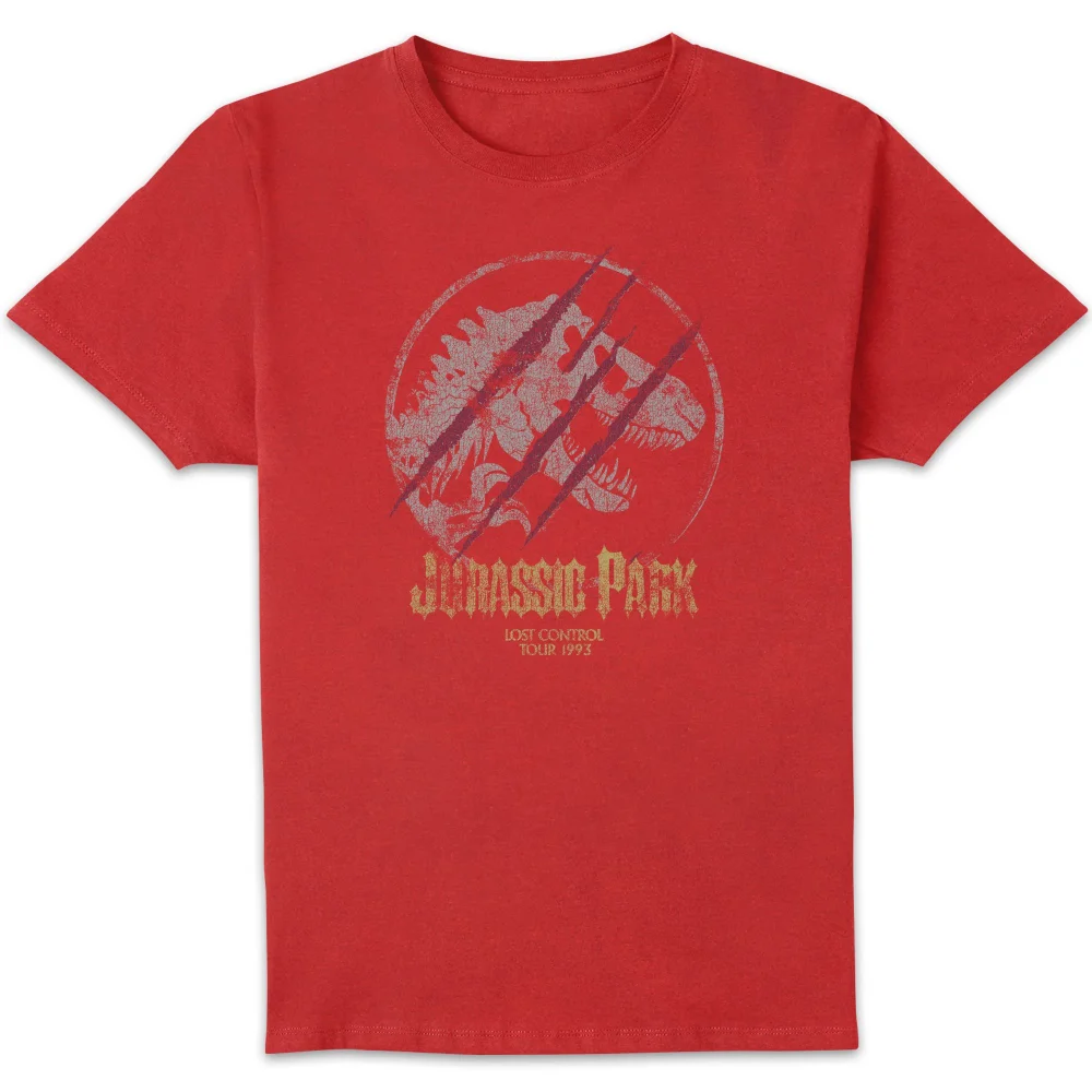 Jurassic Park Lost Control Men's T-Shirt - Red - S Afbeelding 1