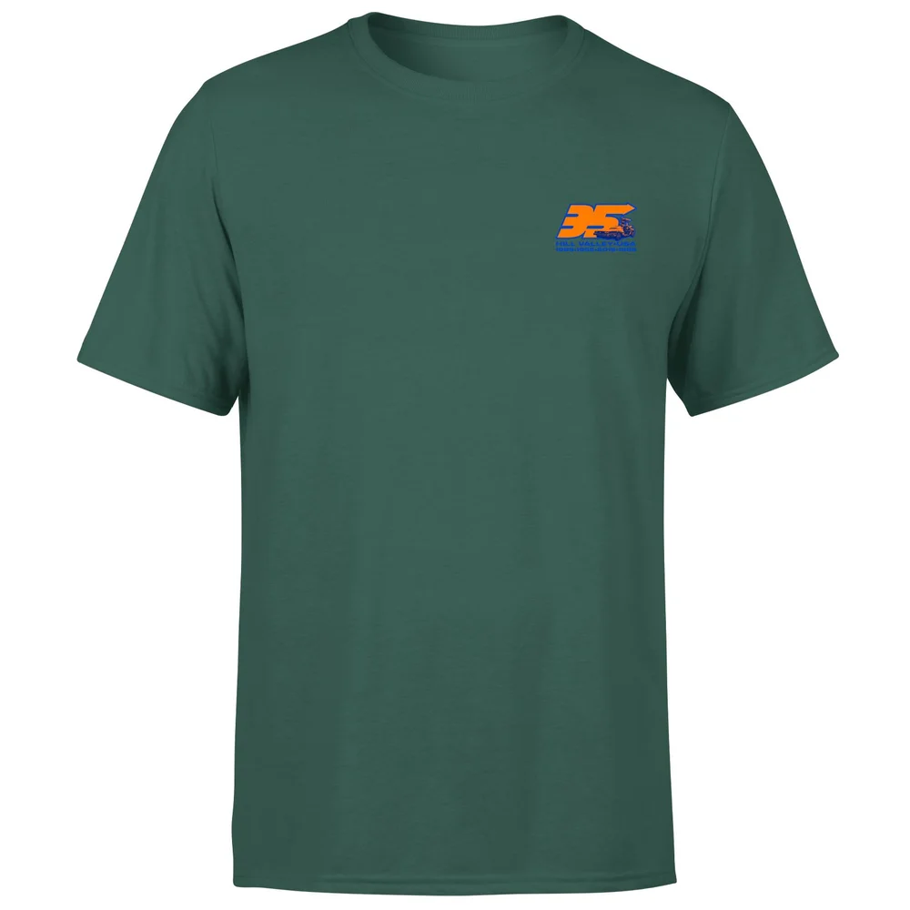 Back To The Future 35 Hill Valley Front Men's T-Shirt - Green - S Afbeelding 1