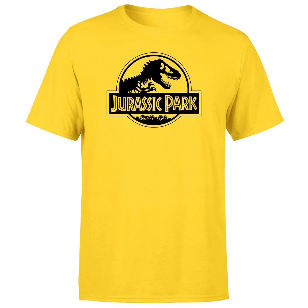 Jurassic Park Logo Men's T-Shirt - Yellow - S Afbeelding 1