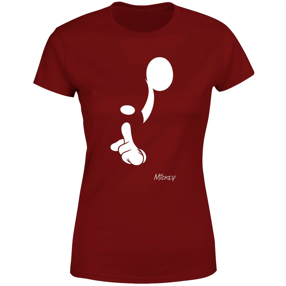 Disney Shush Women's T-Shirt - Burgundy - XS Afbeelding 1