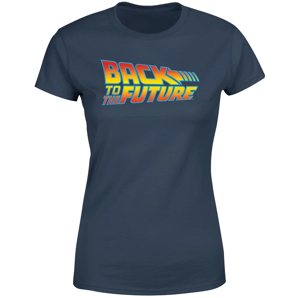 Back To The Future Classic Logo Women's T-Shirt - Navy - XS Afbeelding 1