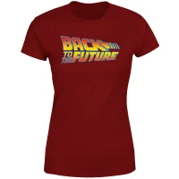 Back To The Future Classic Logo Women's T-Shirt - Burgundy - undefined undefined