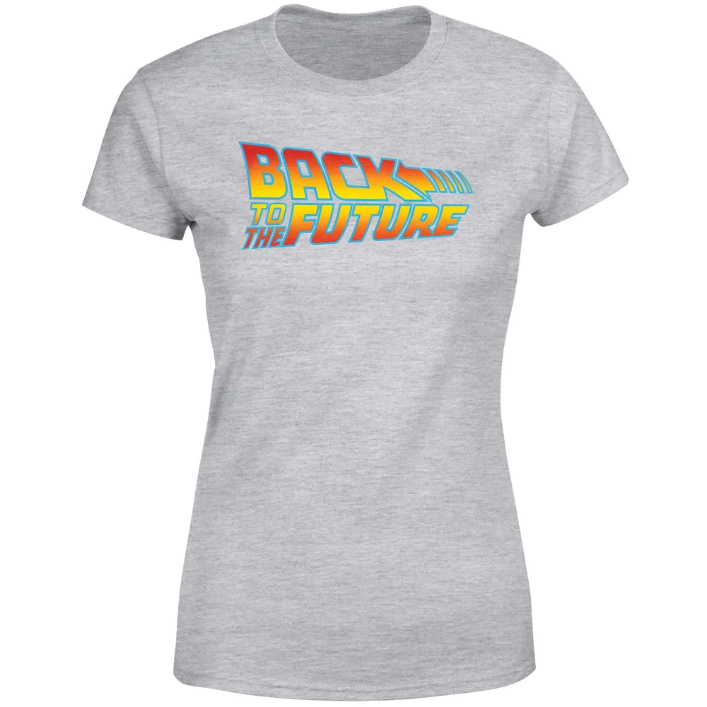 Back To The Future Classic Logo Women's T-Shirt - Grey - XS Afbeelding 1