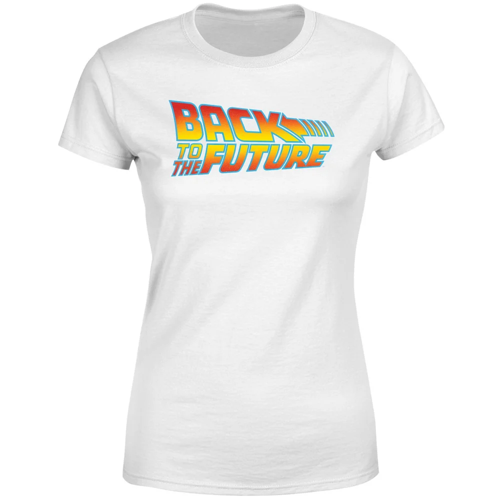 Back To The Future Classic Logo Women's T-Shirt - White - XS Afbeelding 1
