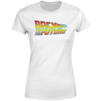 Back To The Future Classic Logo Women's T-Shirt - White - undefined undefined