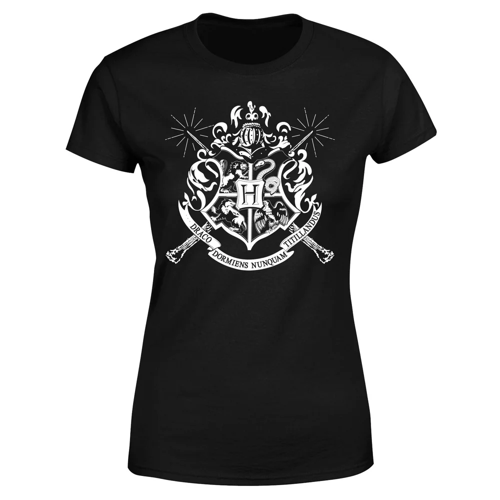 Harry Potter Hogwarts House Crest Women's T-Shirt - Black - XS Afbeelding 1