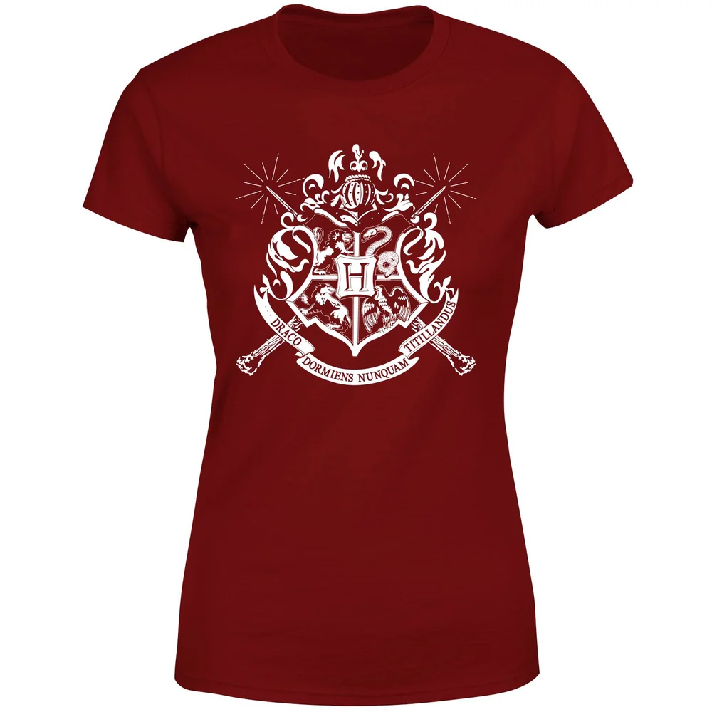 Harry Potter Hogwarts House Crest Women's T-Shirt - Burgundy - XS Afbeelding 1