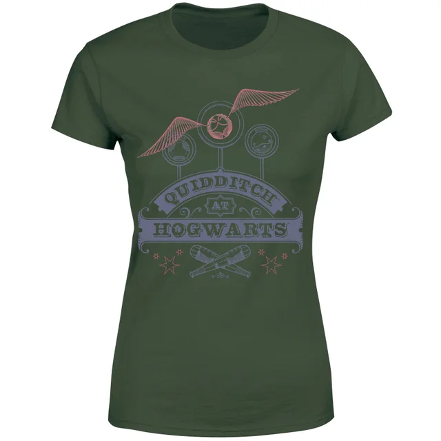 Harry Potter Quidditch At Hogwarts Women's T-Shirt - Green