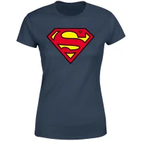 Official Superman Shield Women's T-Shirt - Navy - undefined undefined
