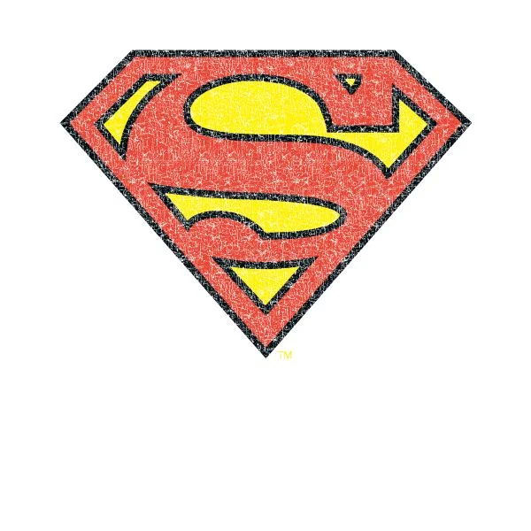 Official Superman Crackle Logo Women's T-Shirt - White