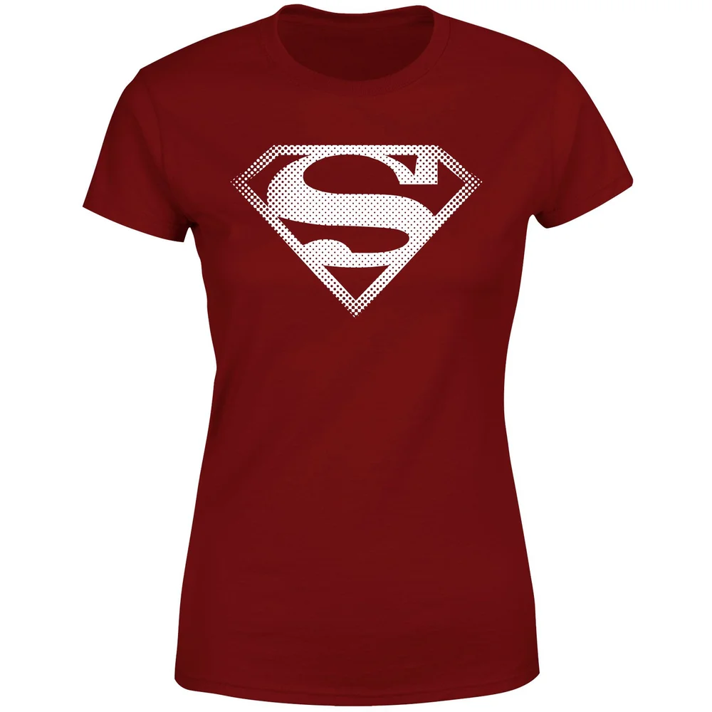 Superman Spot Logo Women's T-Shirt - Burgundy - S Afbeelding 1