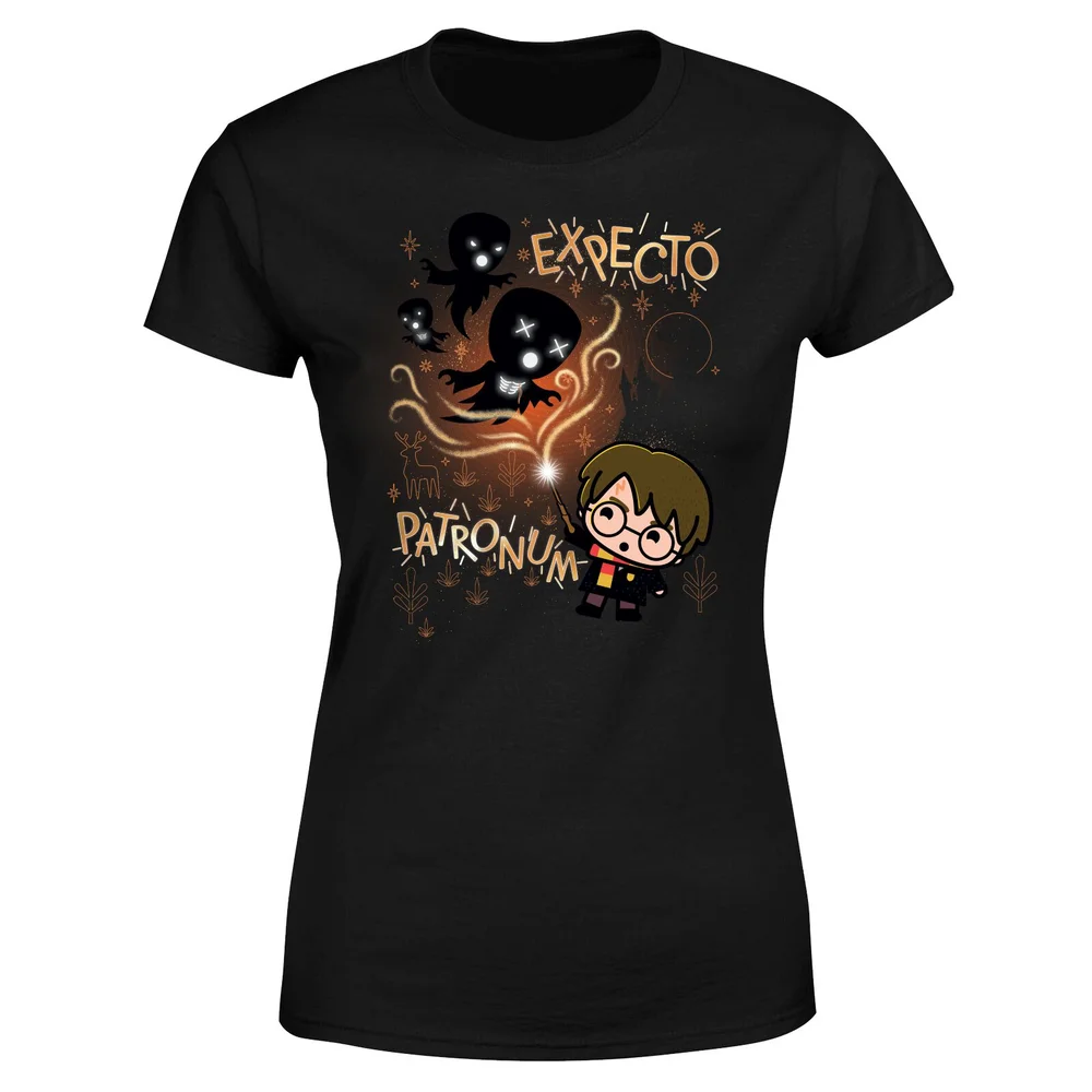 Harry Potter Kids Expecto Patronum Women's T-Shirt - Black - XS Afbeelding 1