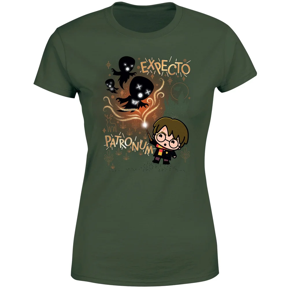Harry Potter Kids Expecto Patronum Women's T-Shirt - Green - XS Afbeelding 1