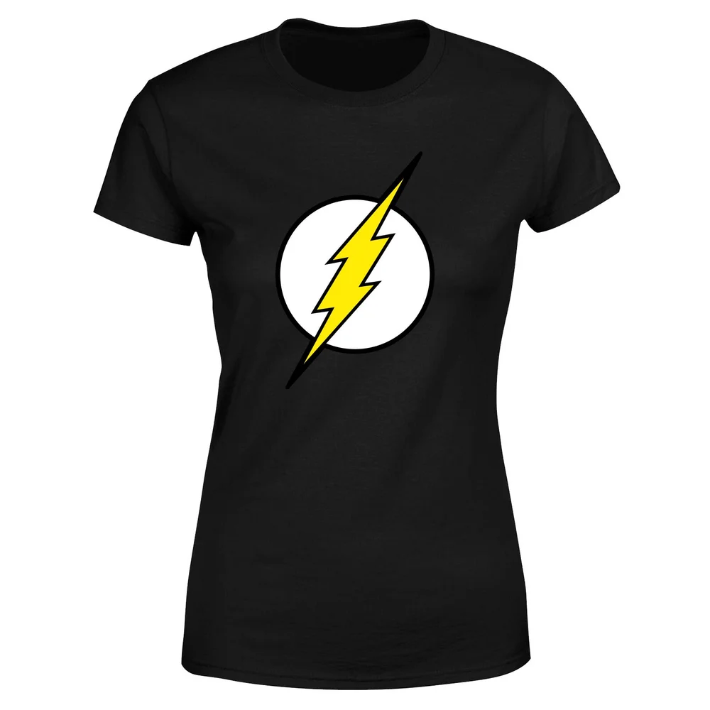 Justice League Flash Logo Women's T-Shirt - Black - XS Afbeelding 1