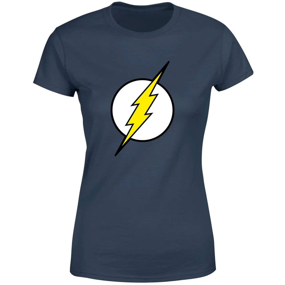 Justice League Flash Logo Women's T-Shirt - Navy - XS Afbeelding 1