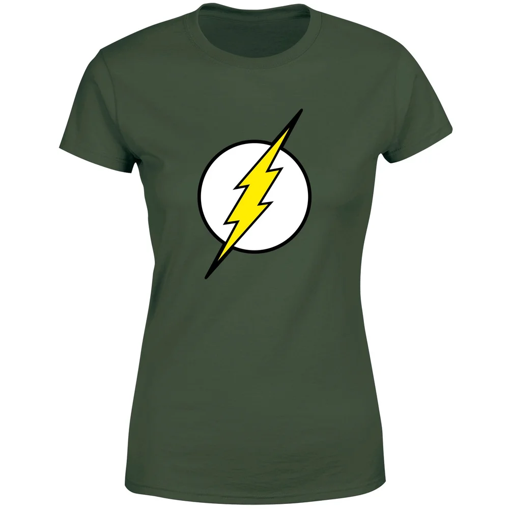 Justice League Flash Logo Women's T-Shirt - Green - XS Afbeelding 1