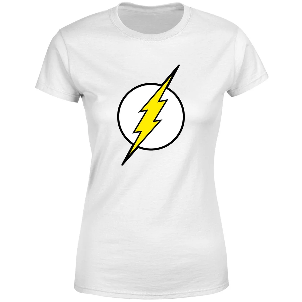 Justice League Flash Logo Women's T-Shirt - White - XS Afbeelding 1