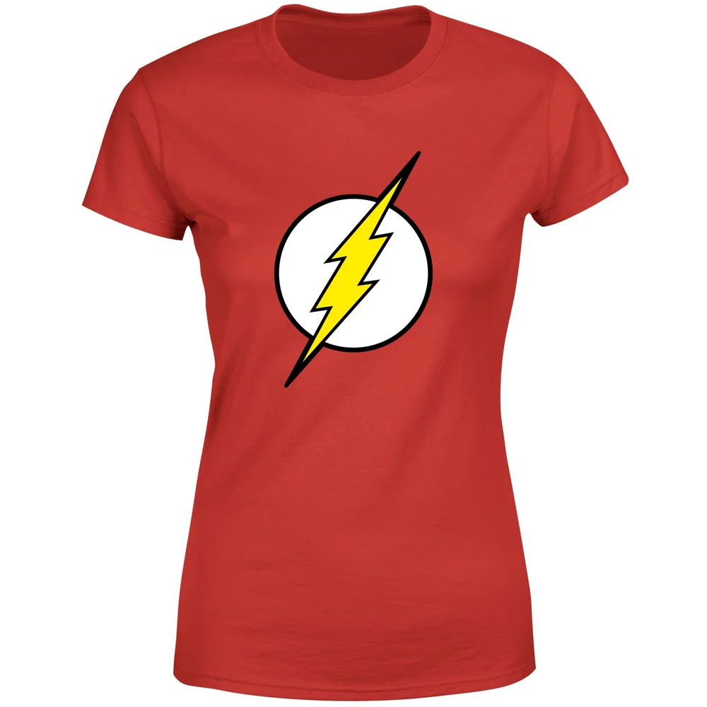 Justice League Flash Logo Women's T-Shirt - Red - S Afbeelding 1