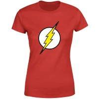 Justice League Flash Logo Women's T-Shirt - Red - undefined undefined