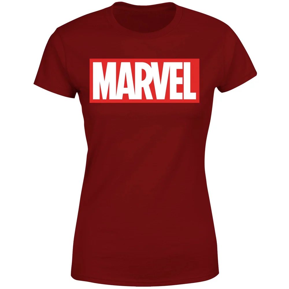 Marvel Logo Women's T-Shirt - Burgundy - XS Afbeelding 1