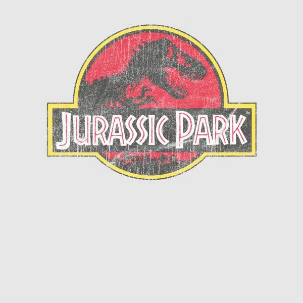 Jurassic Park Logo Vintage Women's T-Shirt - Grey