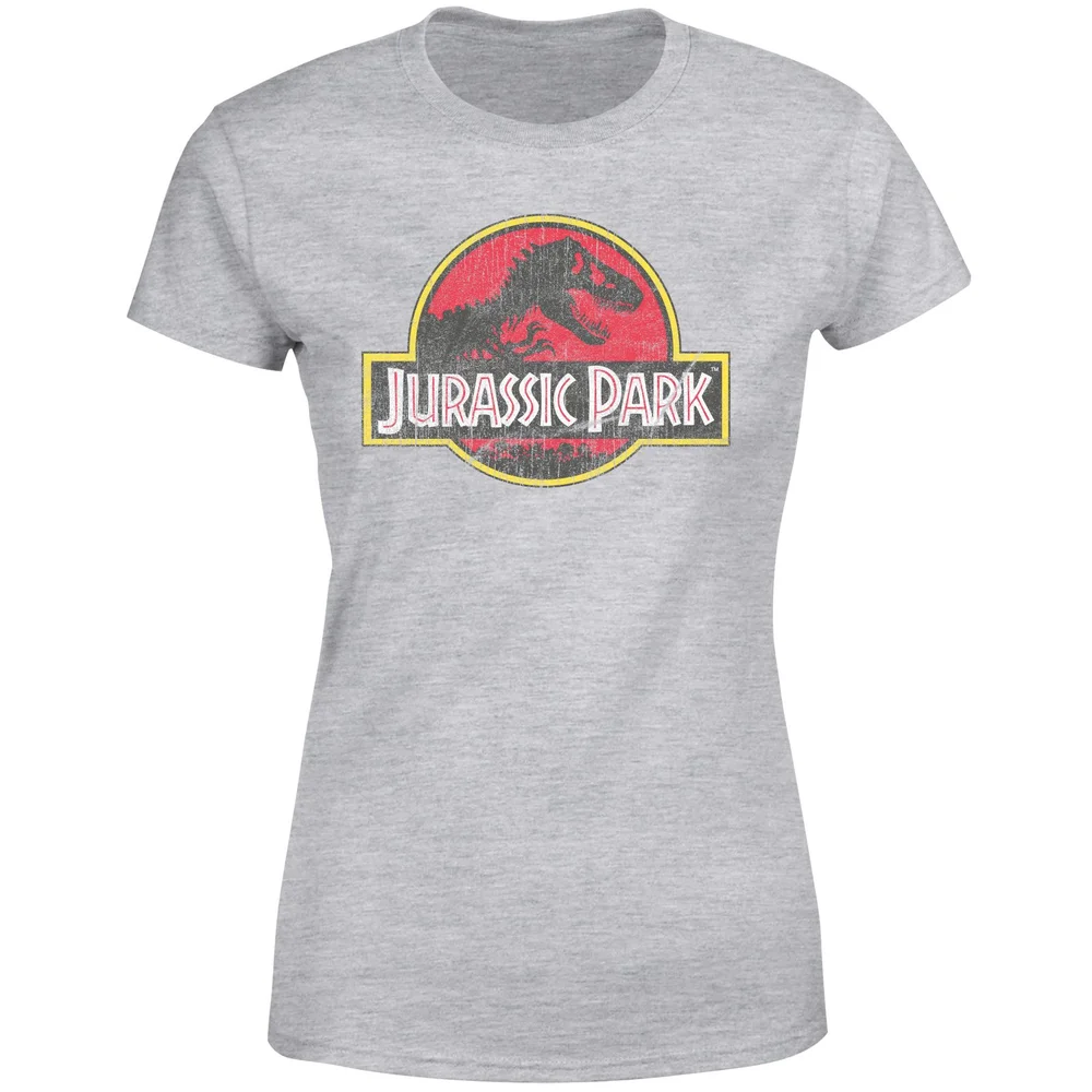 Jurassic Park Logo Vintage Women's T-Shirt - Grey - XS Afbeelding 1