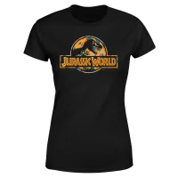 Jurassic Park Logo Tropical Women's T-Shirt - Black - undefined undefined