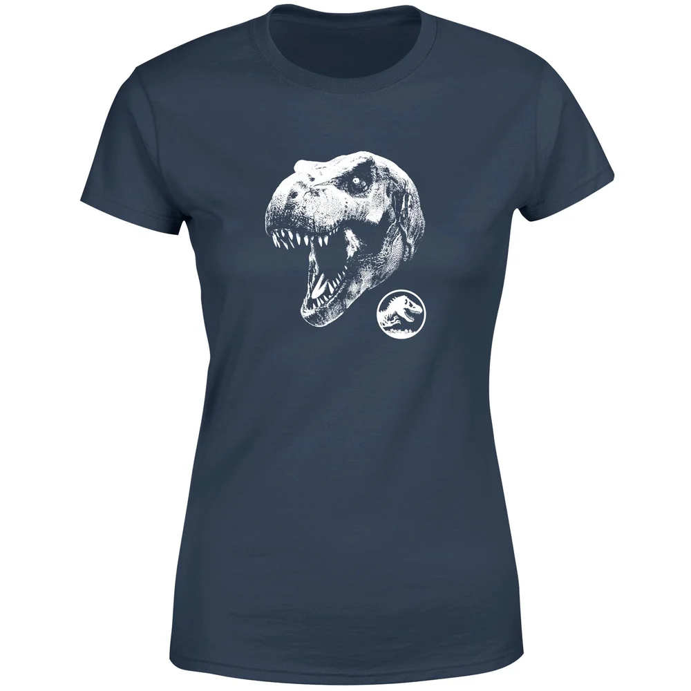 Jurassic Park T Rex Women's T-Shirt - Navy - XS Afbeelding 1