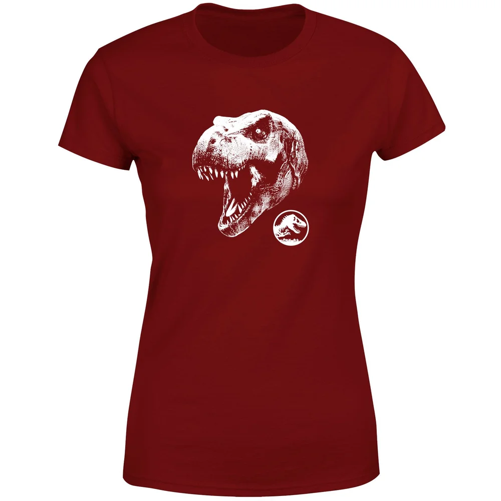 Jurassic Park T Rex Women's T-Shirt - Burgundy - XS Afbeelding 1