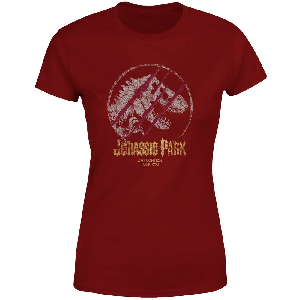 Jurassic Park Lost Control Women's T-Shirt - Burgundy - M Afbeelding 1