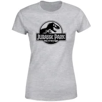 Jurassic Park Logo Women's T-Shirt - Grey