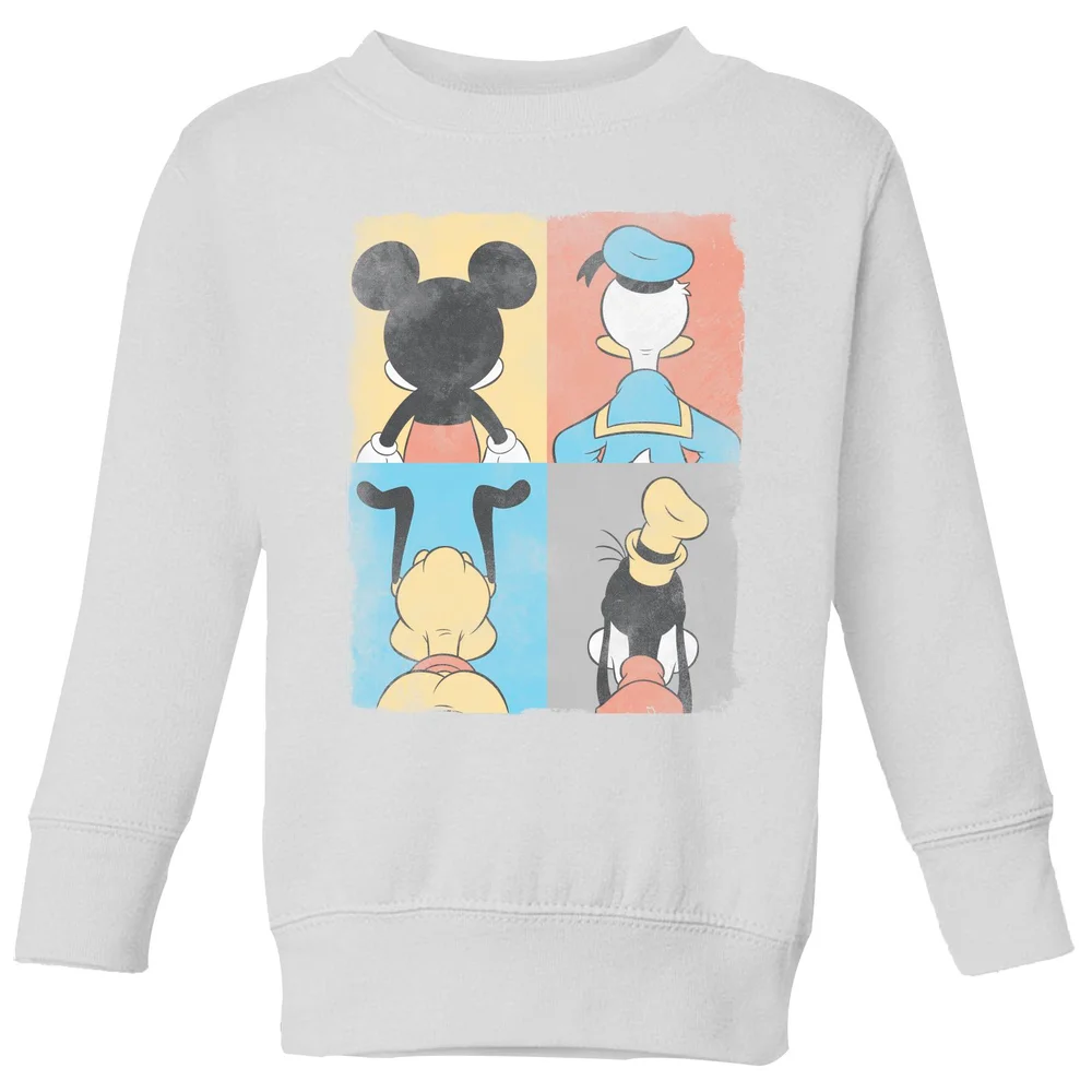 Disney Donald Duck Mickey Mouse Pluto Goofy Tiles Kids' Sweatshirt - White - 98/104 (3-4 jaar) Afbeelding 1