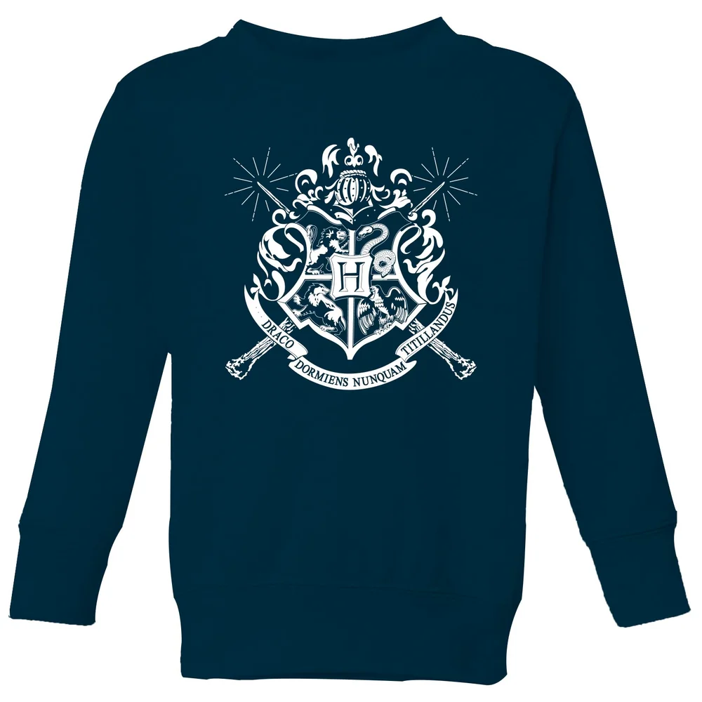 Harry Potter Hogwarts House Crest Kids' Sweatshirt - Navy - 98/104 (3-4 jaar) Afbeelding 1