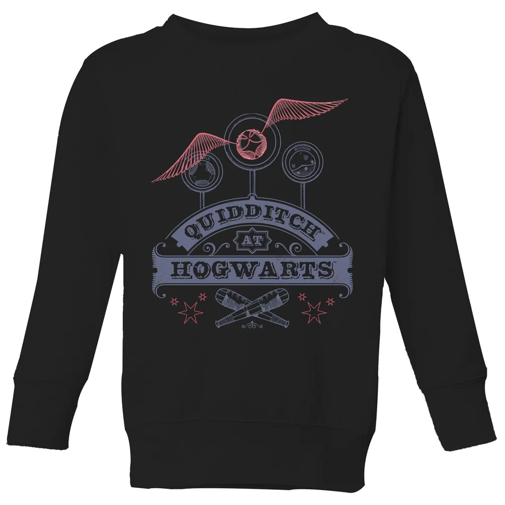 Harry Potter Quidditch At Hogwarts Kids' Sweatshirt - Black - 98/104 (3-4 jaar) Afbeelding 1